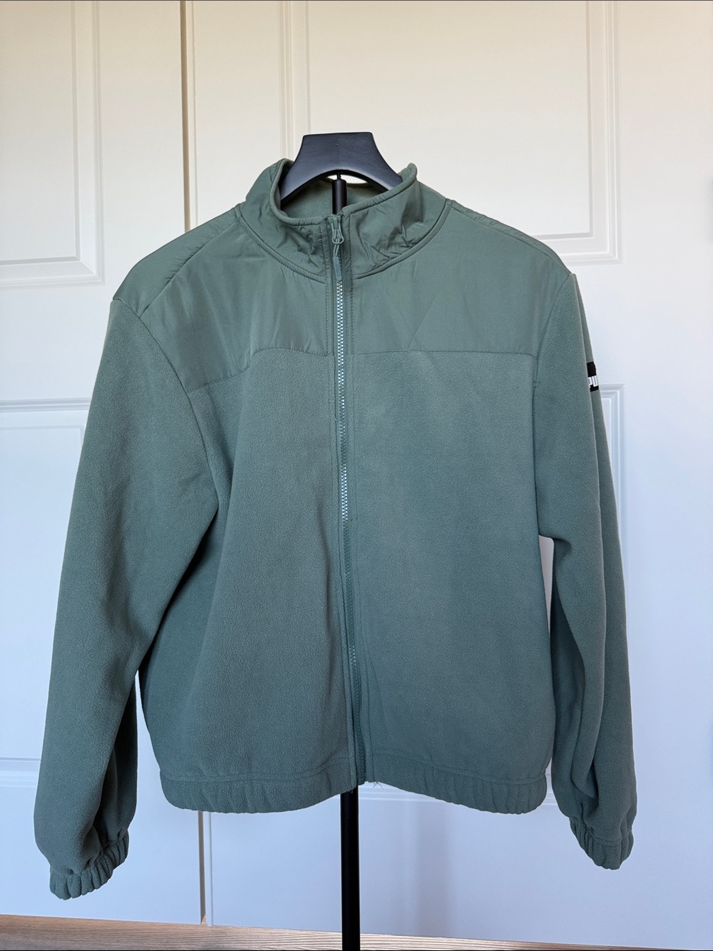 Puma Women’s Sage Green Lightweight Fleece Jacket